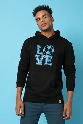 Plain Blue H&M Men Slim Fit Cotton Hoodie at Rs 1499/piece in