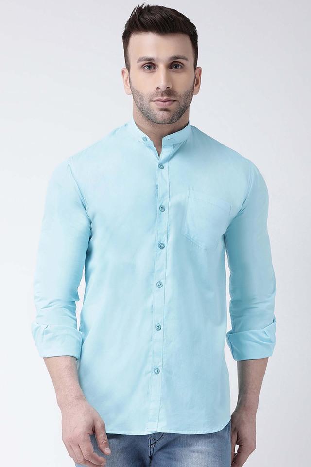 Buy online Mens Solid Casual Shirt from shirts for Men by Hangup