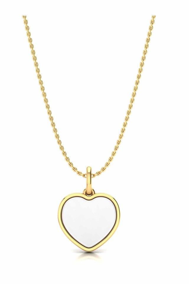 Mini Diamond Hearth Love Charm Pendant in 14k Real Yellow Gold – NORM JEWELS