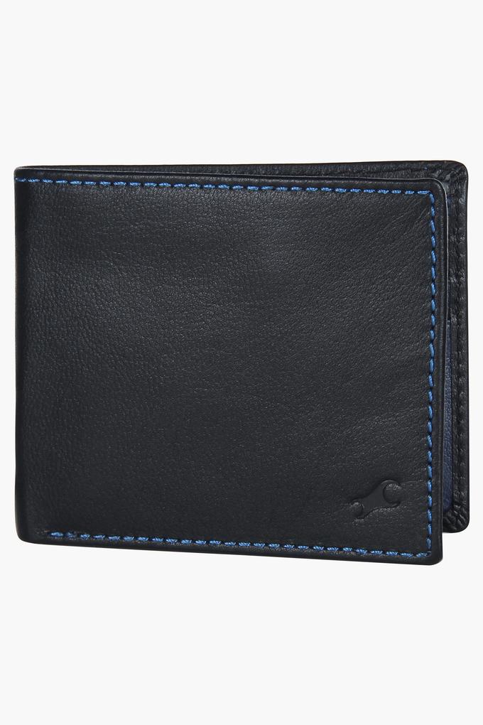 Buy FASTRACK Blue Mens Leather Bi Fold Wallet Shoppers Stop