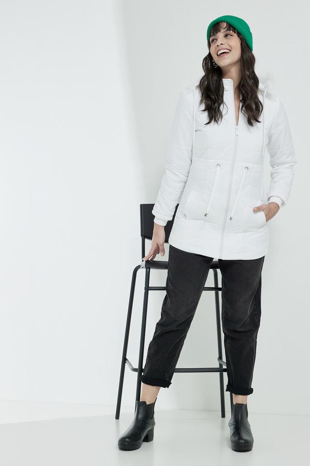 White nylon jacket on sale womens