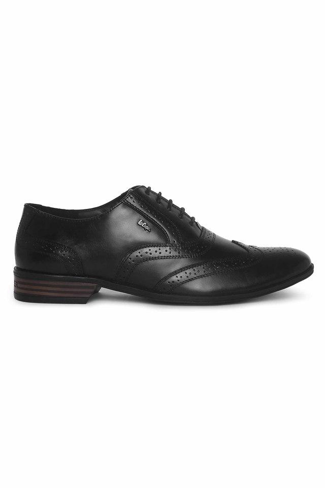 Black Leather Brogue Shoes