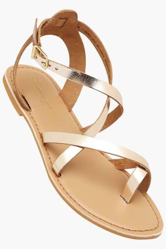 steve madden gold flat sandals