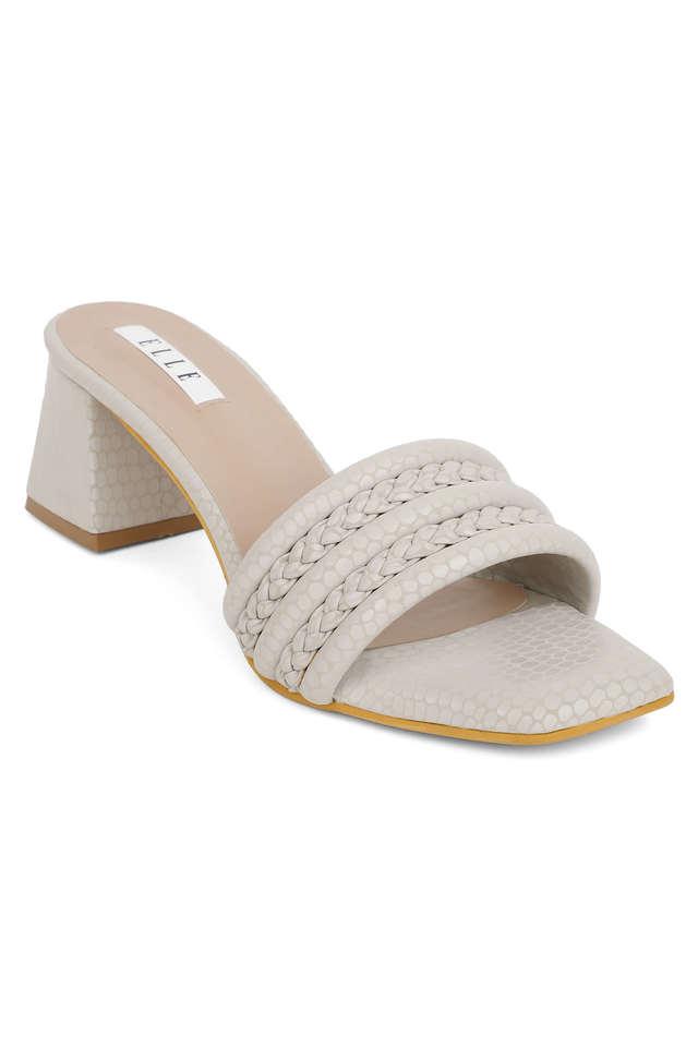 Buy ELLE Synthetic Slipon Women s Party Wear Sandals Shoppers Stop