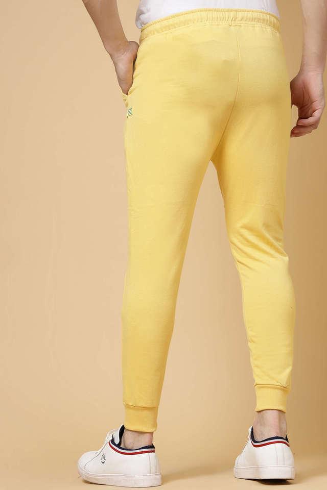 Yellow sales joggers mens