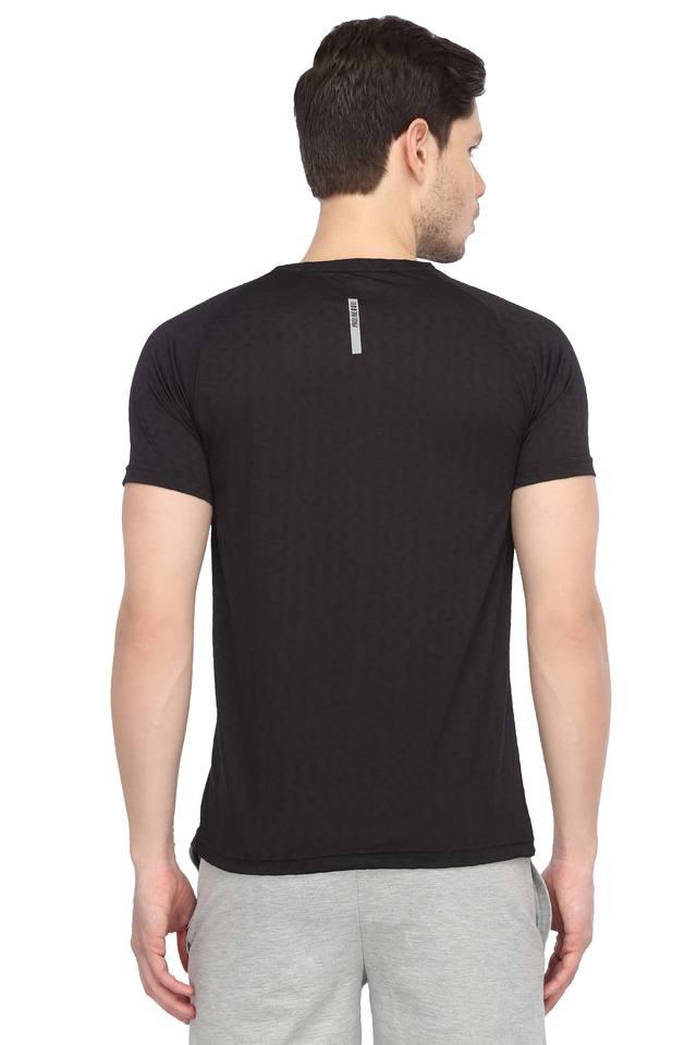 Buy PROLINE Mens Round Neck Self Printed Sports T Shirt Shoppers