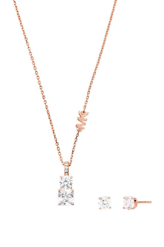 Buy MICHAEL KORS Premium Rose Gold Jewellery Set MKC1545AN791