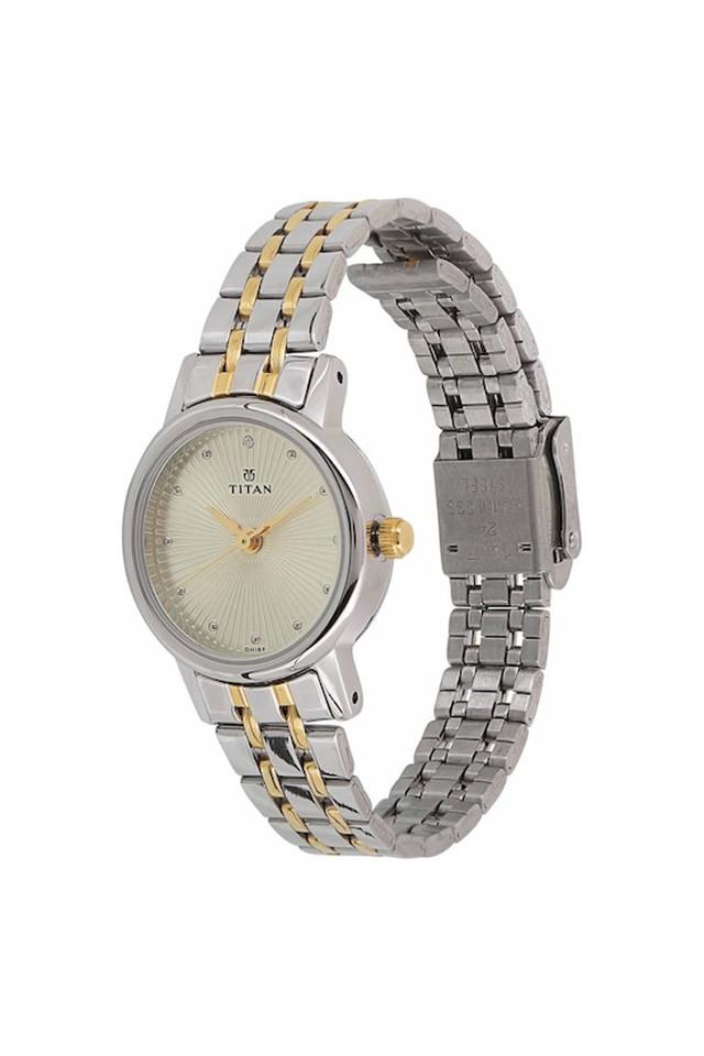 Titan silver chain cheap watch