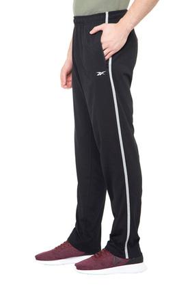 Men Black Solid Sports Track Pants -7013