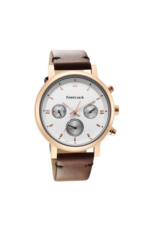 Fastrack white dial analog watch hotsell