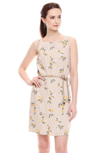 floral print short dress