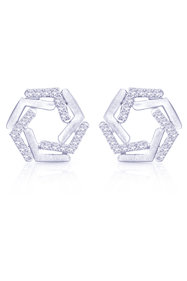 Sloana Platinum Earrings