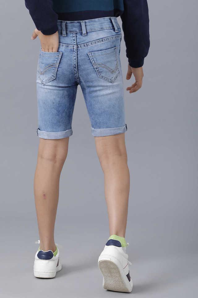 Buy UNDER FOURTEEN ONLY Solid Cotton Regular Fit Boys Shorts