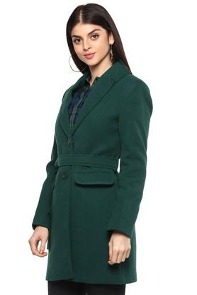 MADAME - Bottle Green Casual Jackets - 1