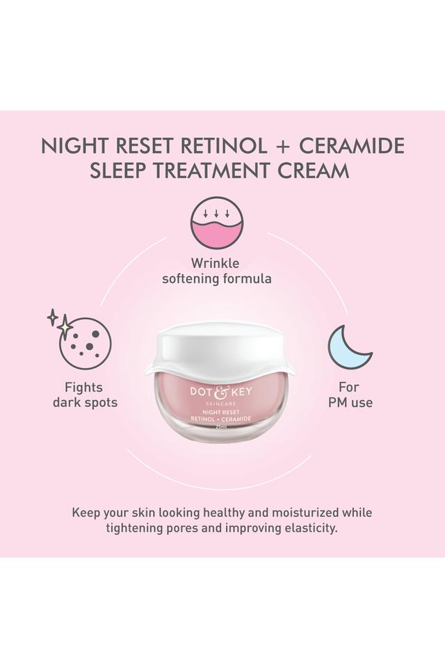 Buy DOT & KEY Night Reset Retinol + Ceramide Cream Shoppers Stop
