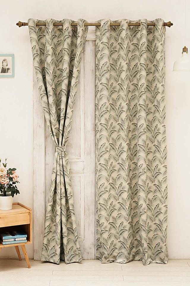 Ariana Grey Murcia Modern Design Polyester Eyelet Curtain Long Door 9ft Pk 1 Pers Stop