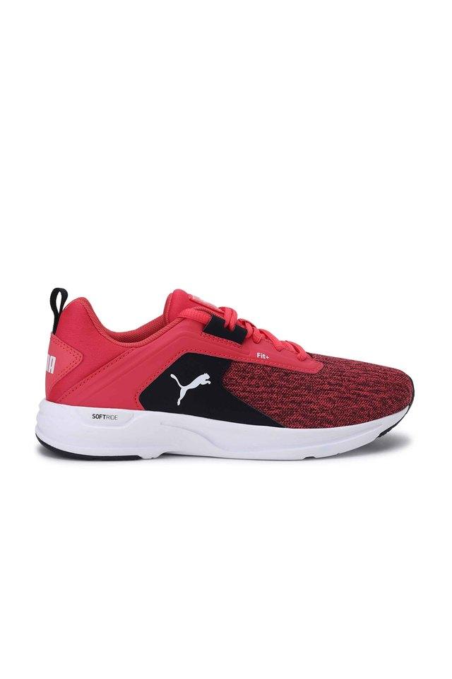 Puma red outlet and pink shoes