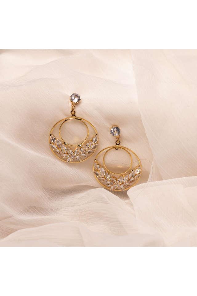 Elegant Ladies Faux Pearl Earrings Silver Plated Zircon - Temu