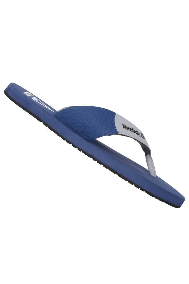 reebok slippers blue
