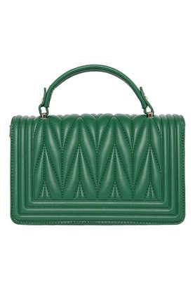 Green leatherette sling bag online