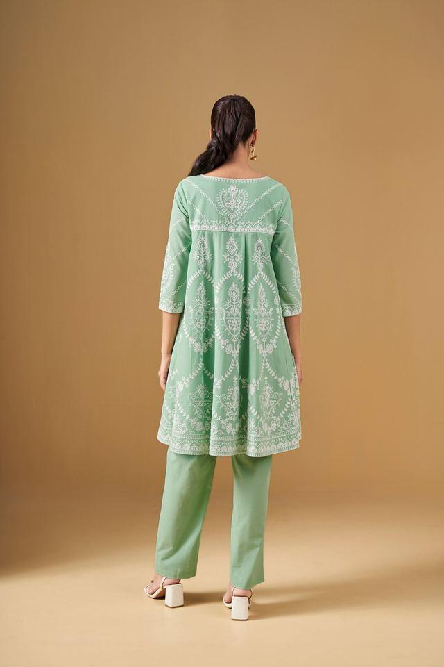Global desi green kurta shop