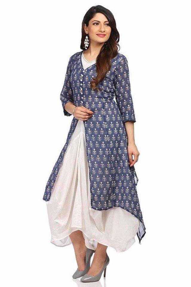 BIBA -  Blue Ethnic Dresses - Main