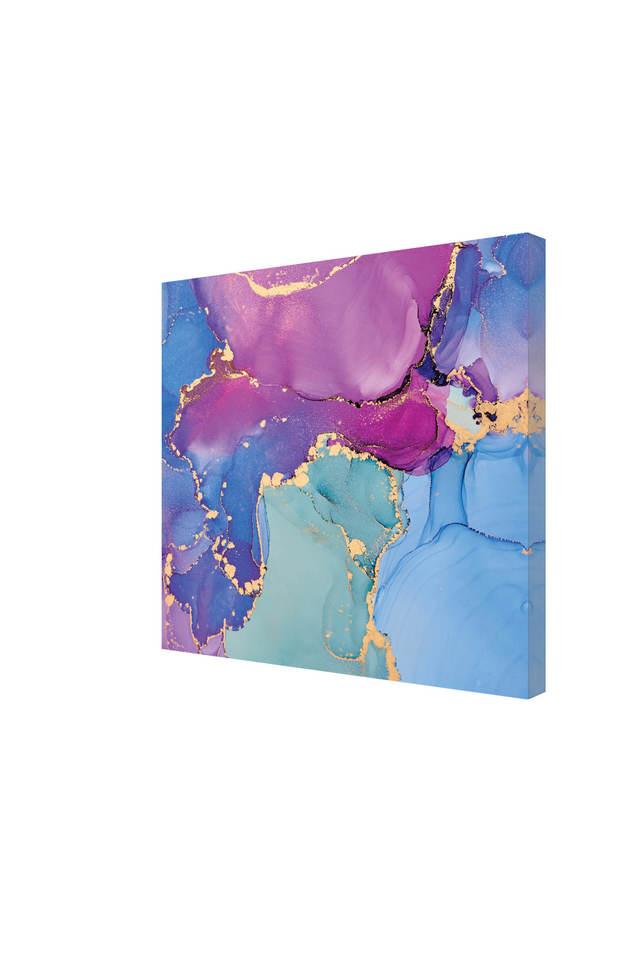 Buy RANDOM Printed Multicolor Colour Mixing Art Canvas Painting