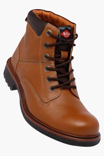 mens leather lace up boots