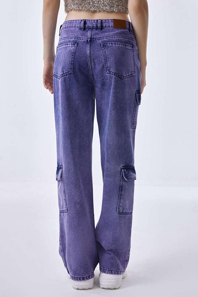 Buy Purple Jeans & Jeggings for Girls by ALLEN SOLLY Online