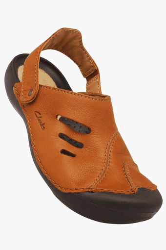 clarks sandals mens orange