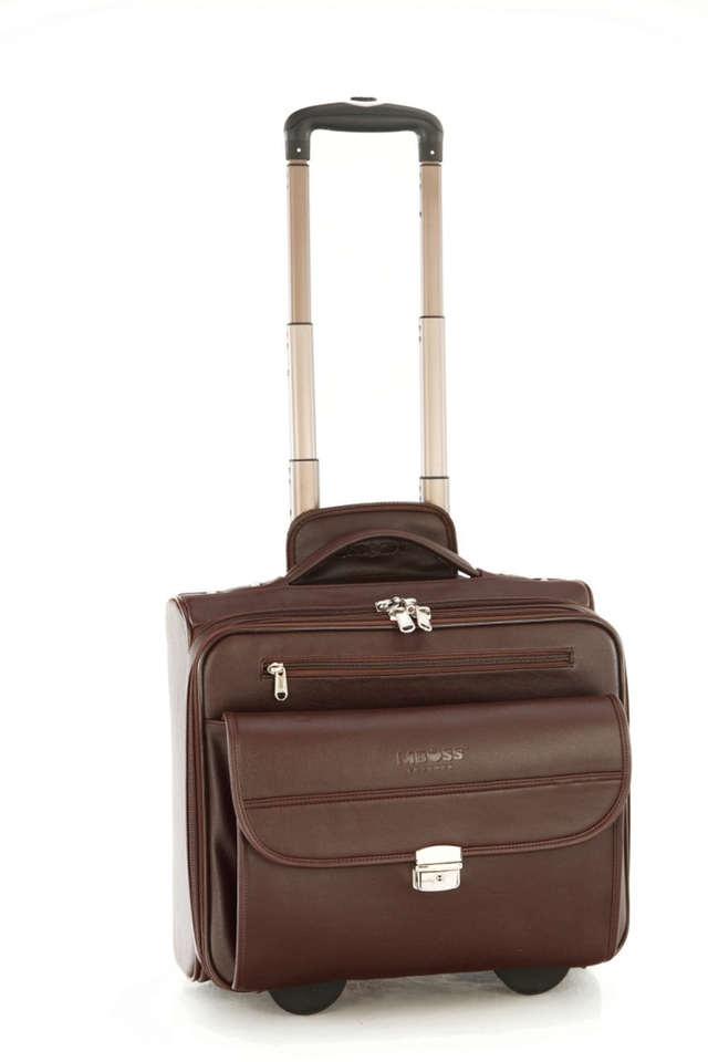 Leather Trolley Bags | Laptop Leather Trolley Bag