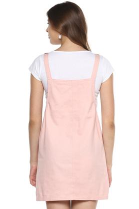 Pink pinafore 2025 dress womens