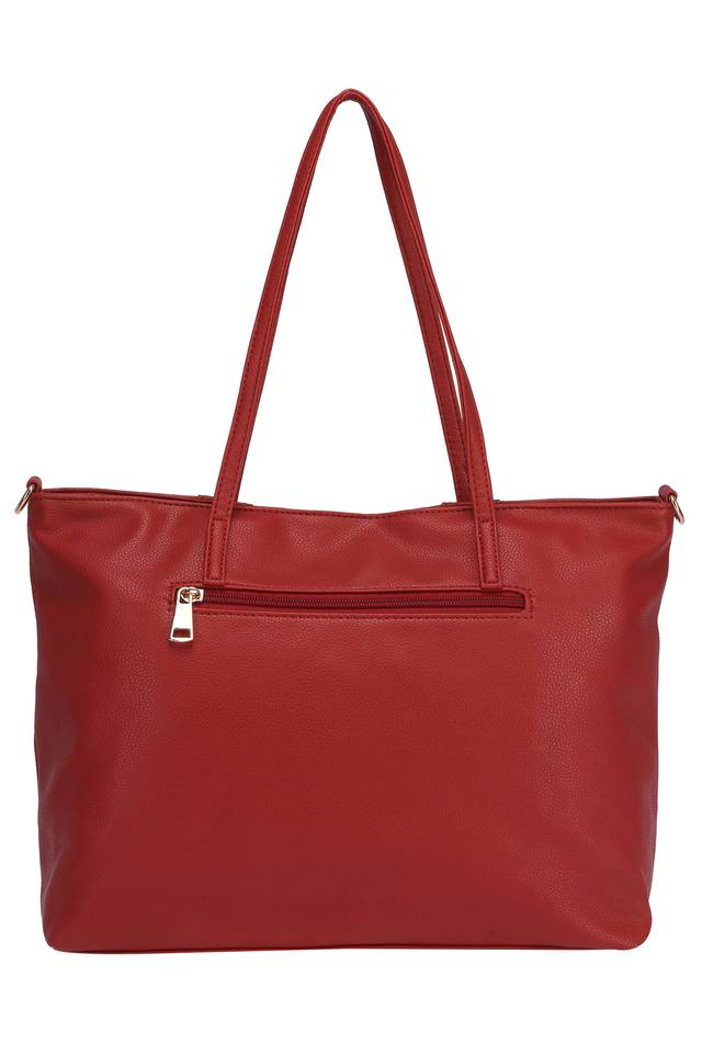 Buy CAPRESE Red Womens Zip Closure Satchel Handbag Shoppers Stop