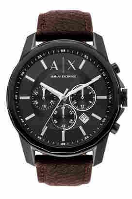 Buy ARMANI EXCHANGE Mens 44 mm Black Dial Stainless Steel