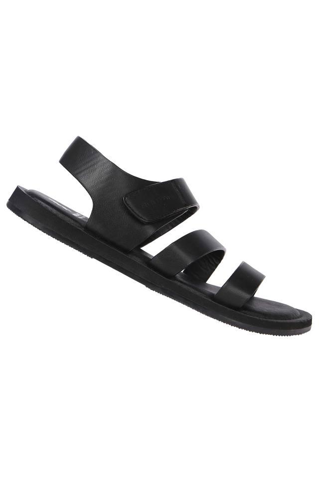 RED TAPE -  Black Sandals & Floaters - Main