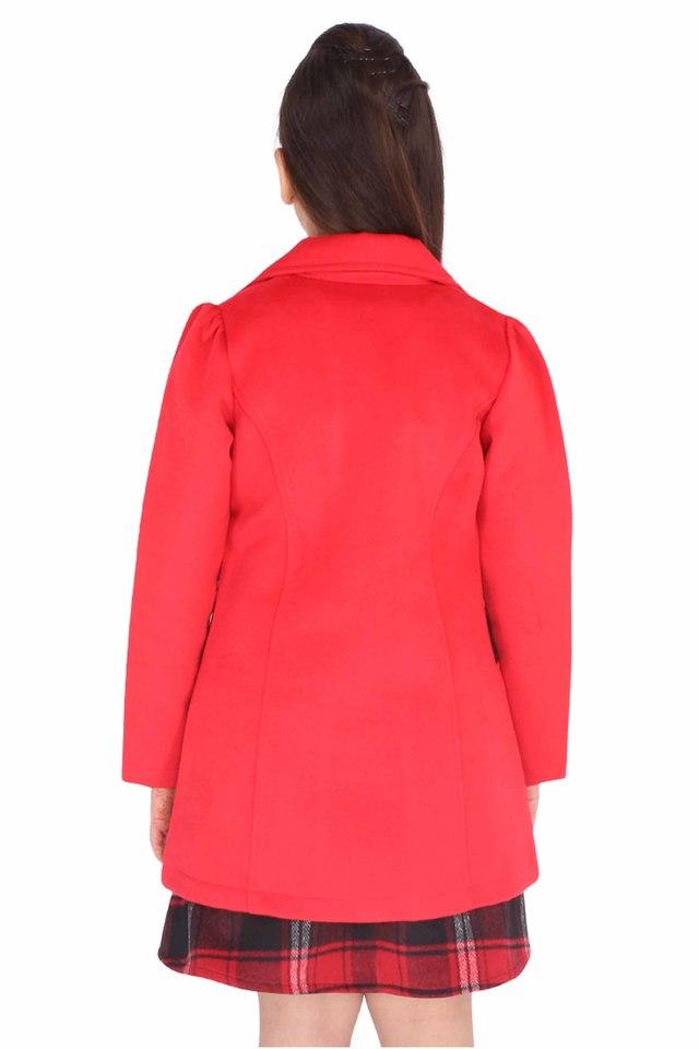 Girls red school on sale coat