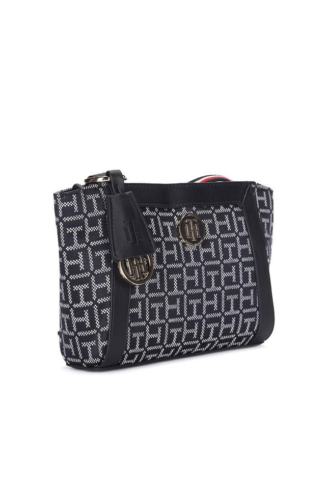 Buy TOMMY HILFIGER Zipper Closure Jacquard Womens Casual Sling Bag