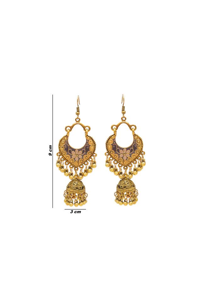 Ladies clearance gold jhumka