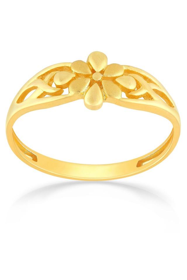 Malabar Gold and Diamonds 22 KT (916) purity Yellow Gold Malabar Gold Ring  RGSKLR9467_Y_10 for Women : Amazon.in: Fashion