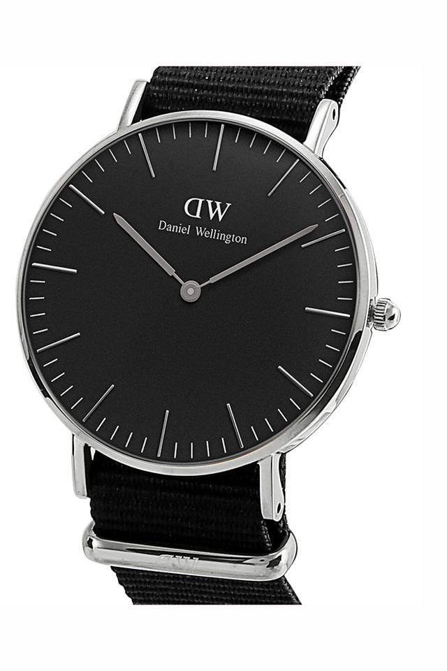 Buy DANIEL WELLINGTON Mens Classic Black Cornwall Silver Watch