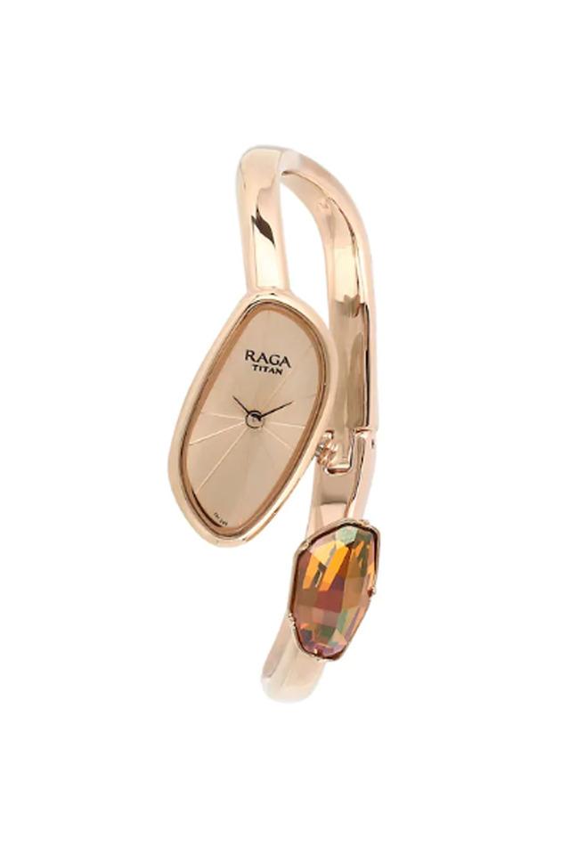 Buy TITAN undefined Womens Raga Espan Pink Dial Metallic Analogue Watch And Bracelet 95055WM01 Shoppers Stop