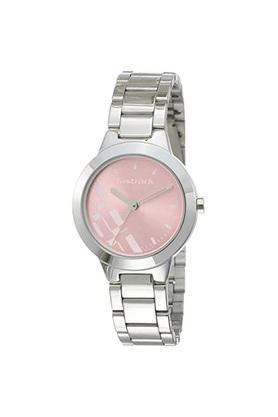 Womens Pink Dial Metallic Analogue Watch 6150SM04