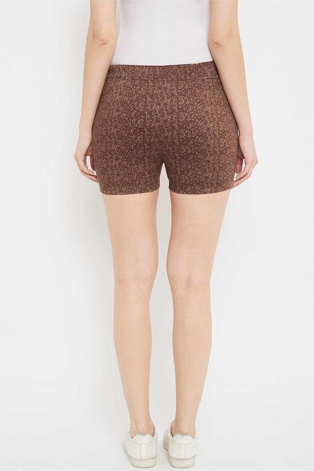 Buy CRIMSOUNE CLUB Slim Mid Thigh Cotton Women's Casual Wear Shorts Shoppers Stop