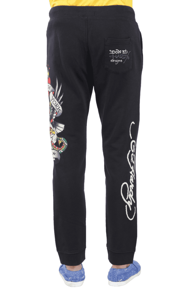 Ed Hardy Black Printed Joggers for men price - Best buy price in India  March 2024 detail & trends | PriceHunt