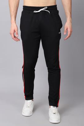 Buy NUMERO UNO Black Solid Polyester Regular Fit Mens Track Pants