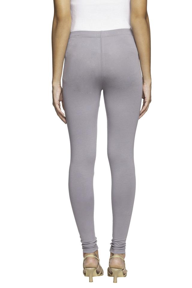 Buy Go Colors Women Solid Color Churidar Legging - White Online - Lulu  Hypermarket India