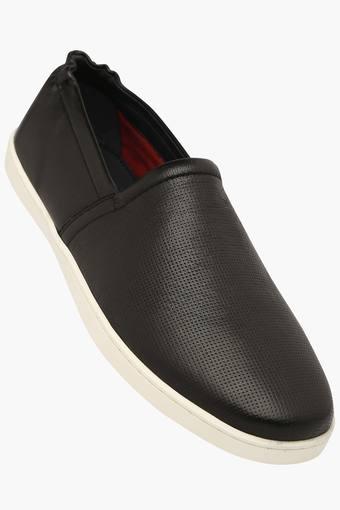 louis philippe black casual shoes