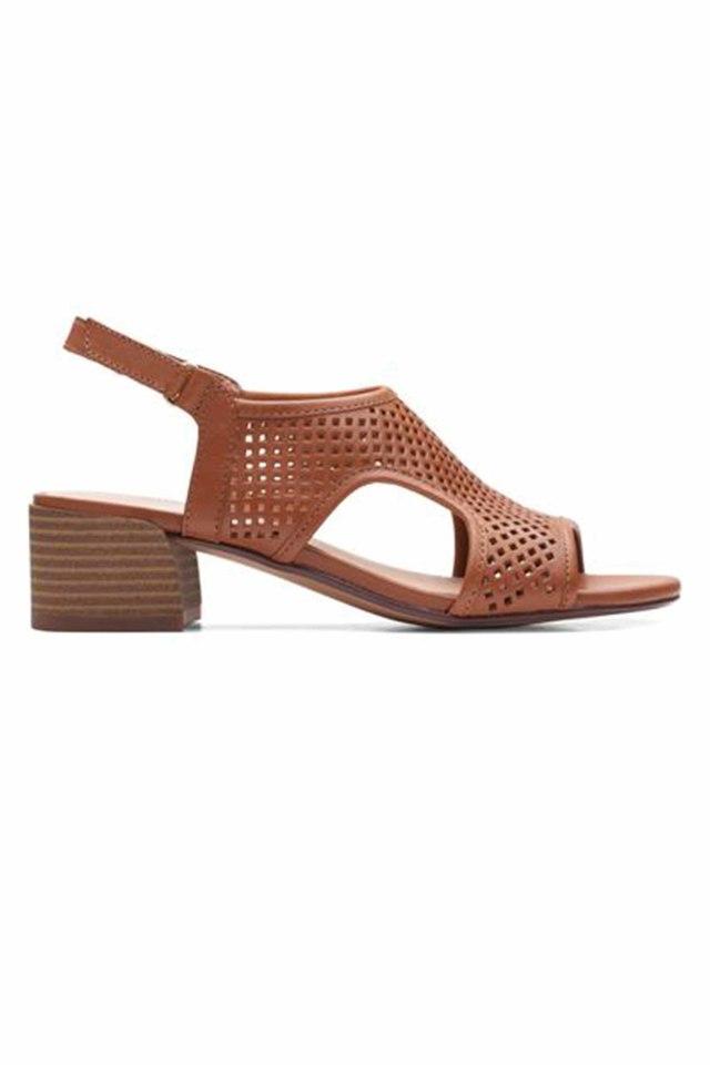 Clarks orange outlet sandals