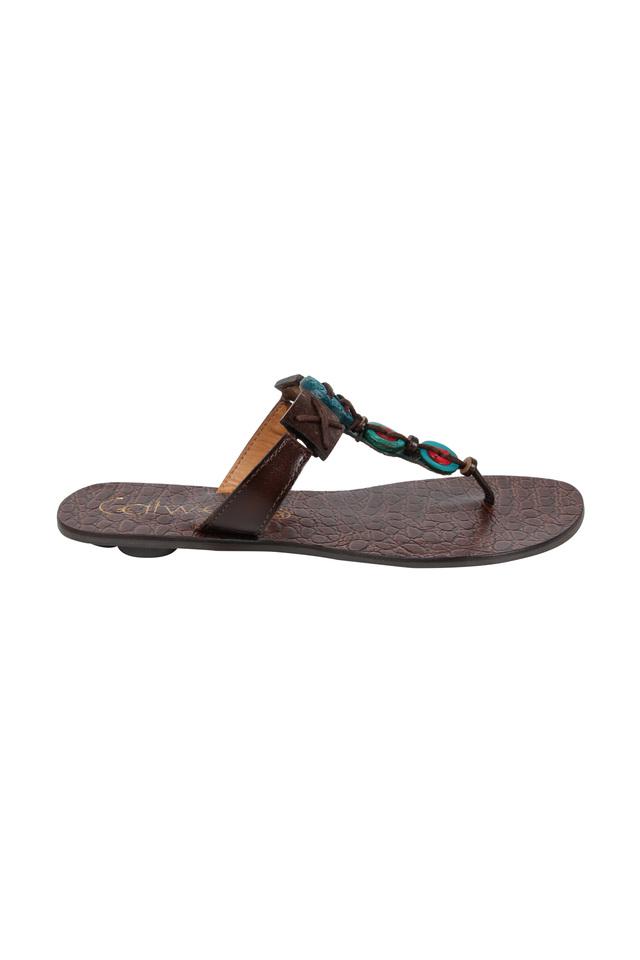 Ladies on sale teal sandals