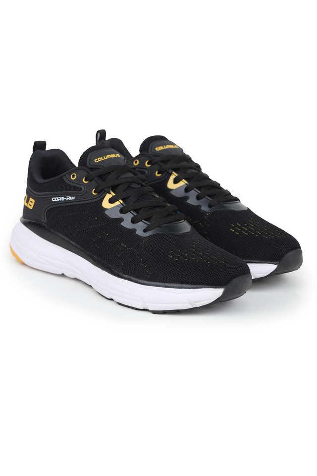 Columbus men black hot sale running shoes